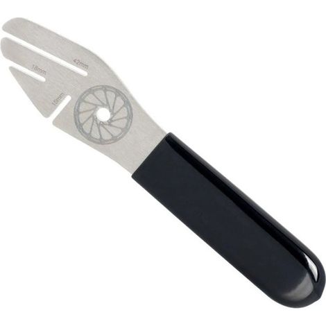 Réglage Disque Vélo, Outil De Réglage de Frein à Disque de Vélo, Acier Inoxydable Vélo Outil Réglage D'Alignement, Outil d’Alignement de Disques de Frein pour Vélo Réparation(15/18/42 Mm) (1/5)