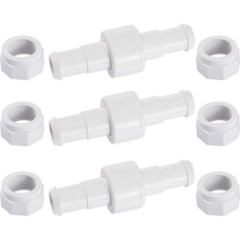 D20 Lot de 3 Raccords Rotatifs pour Tuyau D'arrosage avec 6 Embouts D15 Compatibles avec Zodiac Polaris 180 280 380 Robot Nettoyeur Piscine (1/5)