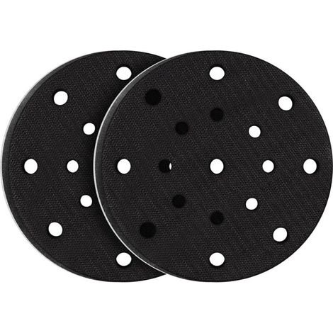 pezzi di tampone abrasivo morbido da 150 mm, interfaccia in schiuma morbida per tamponi per levigatura e lucidatura, riduzione del rumore (17 fori) (1/4)