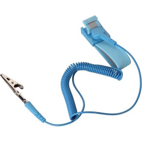 Velleman Antistatik-Armband, verstellbar, Krokodilklemme, 1 Mohm, Blau (1/4)