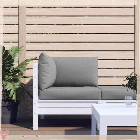 361774 Coussins de palette lot de 3 gris tissu oxford (1/5)