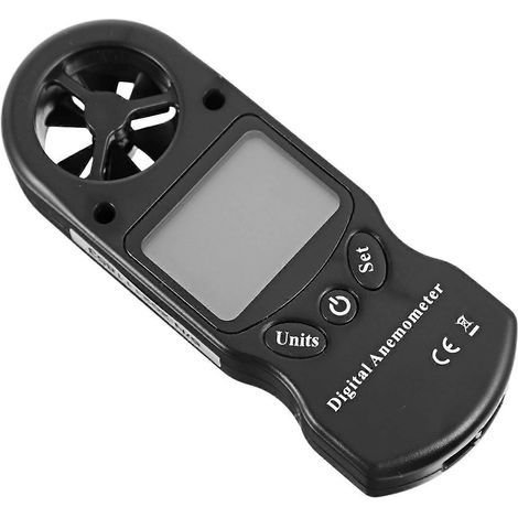 Anémomètre portable et mini-hygromètre pour mesurer la vitesse du vent et l'humidité à domicile.