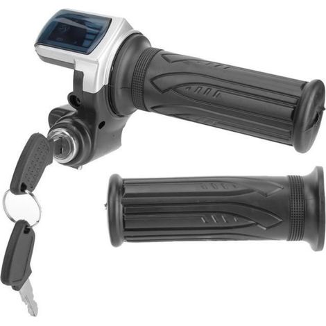 Accélérateur électrique, accélérateur à demi-torsion 36V avec verrouillage à clé de l'indicateur d'alimentation LED pour (1/4)