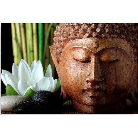Tableau bouddha 3 - 80 x 60 cm (1/5)