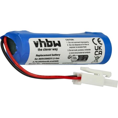 vhbw Battery Replacement for Vileda 8654396211 for Vacuum Cleaner Home Cleaner (2600mAh, 3.7V, Li-Ion)