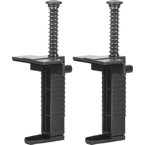 Lot de 2 outils de maçonnerie : guide-fil pour maçonnerie, outil de nivellement et de mesure, accessoire de génie civil, noir (1/5)