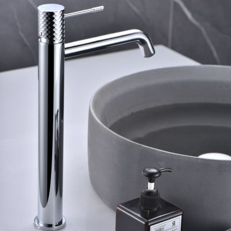 Imex - Grifo Monomando Lavabo Caño Alto Cromado Serie Génova (1/4)
