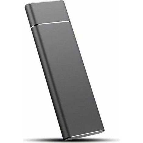 Disque dur externe SSD portable 2 To ultra-mince USB 3.1 – Vitesse jusqu'à 430 Mo/s – Compatible Windows/Mac/Linux/Android OTG (1/5)