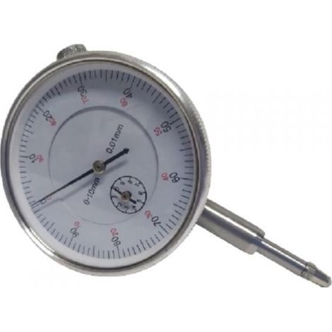 COMPARATORE CENTESIMALE A OROLOGIO 0-10mm RISOLUZIONE 0,01mm PER BASE MAGNETICA (1/5)