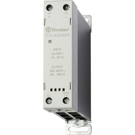 Finder Halbleiterrelais 77.31.8.230.8070 30 A Schaltspannung (max.): 480 V/AC Nullspannungsschaltend