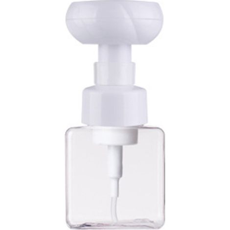 Filiyano-Pompe à savon moussant, en forme de fleur, transparente, en PETG, 15,7 cm, pour savon pour les mains et shampoing (1/5)