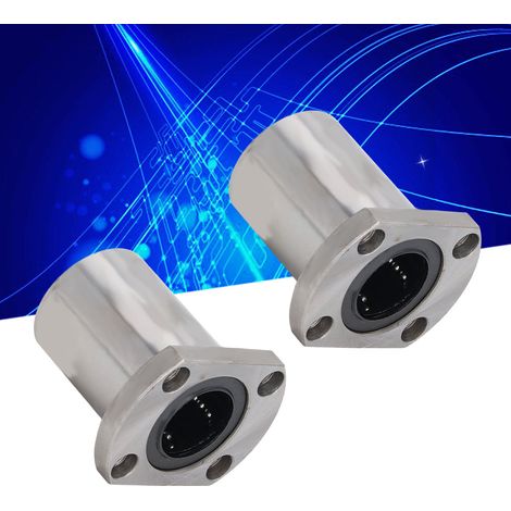 2 Pièces Roulement à Billes Linéaire à Bride Elliptique, Accessoires pour Machines et Équipements