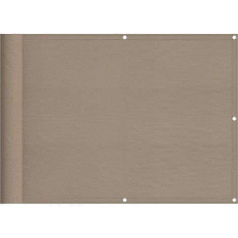 Écran de balcon,Brise Vue de terrasse,Toile de Balcon taupe 75x800 cm 100% polyester oxford CFW556203 (1/5)