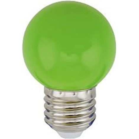 Ampoule LED sphérique 1W E27 Verte