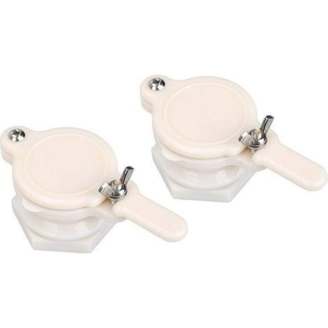 2.36" ABS Plastic Honey Gate Valve Extractor Tap for Beekeepers (White Honey Gate Valve) (1/5)