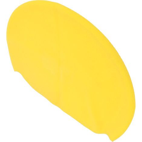 Housse de pluie jaune pour casque vélo, étanche en silicone élastique (1/5)