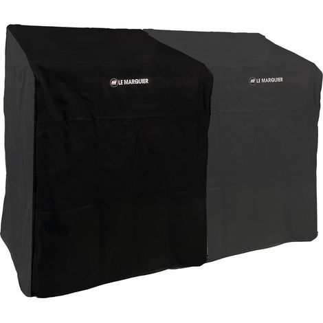 Housse extension pour cuisine extérieure – Polyester imperméable et anti-UV – Dimensions 110 x 65 x 85 cm – Compatible meubles Le Marquier