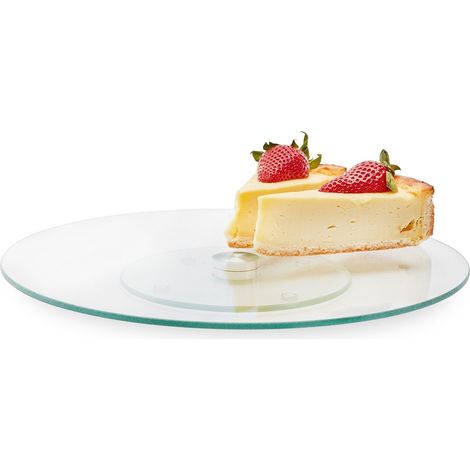 Plato giratorio redondo de cristal TAMARA 30cm