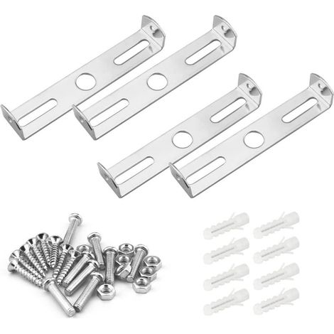 Lot de 4 Supports de fixation pour plafonnier 95 mm Accessoires d'éclairage suspendu Lampes Suspendues au plafond Plaques de base pour plafonnier Panneaux d'éclairage au plafond Supports (1/5)