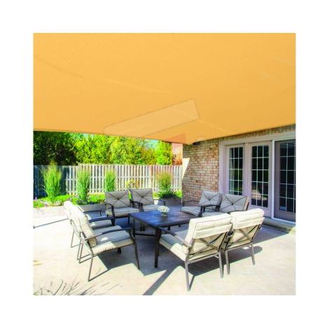 Telo Ombreggiante 2x100 Metri Rotolo Beige Oscurante Copertura Privacy