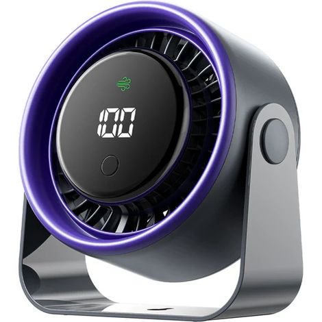 Vention PBJ Ventilador de Sobremesa - Velocidad MÃ¡xima 2500RPM - BaterÃ­a de 3000mAh - Modo Noche - Pantalla - ConexiÃ³n USB-C - Color Gris Oscuro
Ca