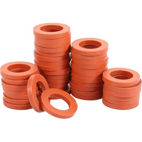 Joint rouge 6/4", bague d'étanchéité 3/4", joint étanche pour tuyau d'arrosage, caoutchouc.