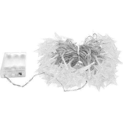 Guirlande lumineuse 100 LED, fonctionne sur piles, 2 modes d'éclairage, 10 mètres, pour chambre, décoration de Noël et fête (1/5)