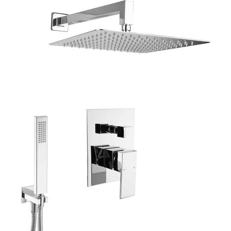 PaulGurkes Ensemble de douche encastré 30cm avec douche pluie (1/5)