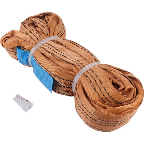 6T Élingue de Levage Sans Fin PES Sangles Souples Rondes 85mmx2m Accessoires de Grue Manutention (1/5)