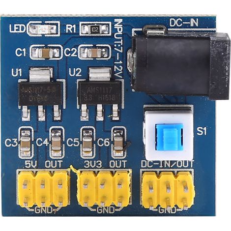 Netzteilmodul, 12V auf 3,3V/5V/12V Spannungswandlermodul (1/5)