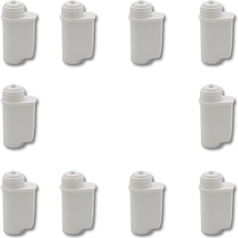 Ersatzteil - SOS Accessoire Lot de 10 Filtre à eau pour machines à café automatique Siemens EQ Series, EQ3/EQ6/EQ9, S700, 3200 Bosch TCZ7003, TCZ7033, pour Brita Intenza - - SIEMENS, BOSCH, GAGGENAU, (1/2)