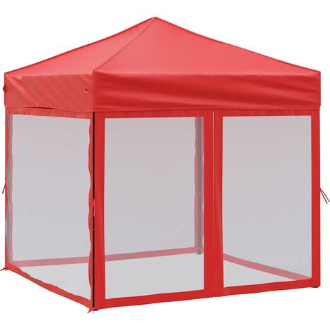 Maison Exclusive - Partyzelt Faltbar mit Seitenwänden Rot 2x2 m (1/5)