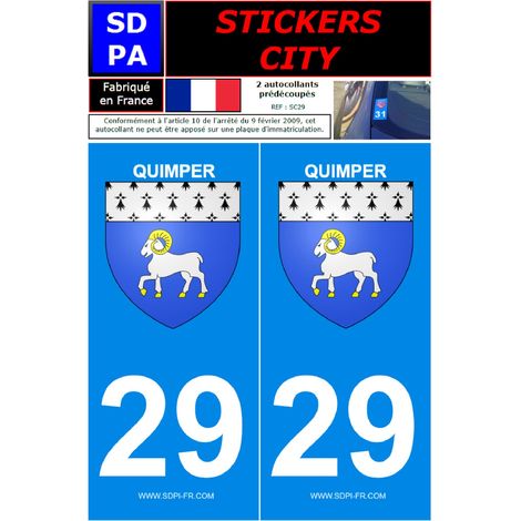 ADHESIFS CITY 29 QUIMPER X2