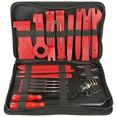 35Pcs Auto Kit de Outils Démontage en Plastique Installation Réparation Voiture Interieur pour Audio Garniture Tableau Bord Panneau Porte -