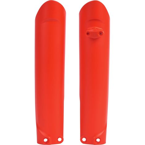 Protectores de piernas Polisport para amortiguadores KTM SX, SXF, EXC y EXCF, color naranja.