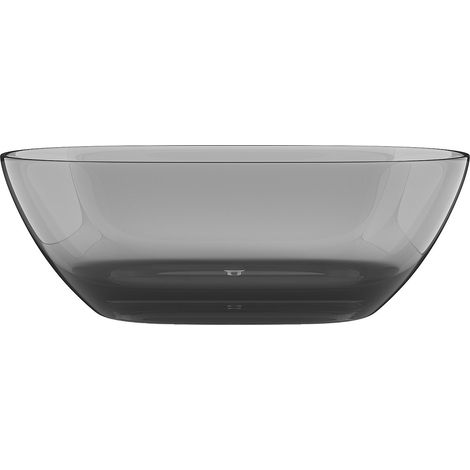 Baignoire îlot translucide - 160 x 72 x 56 cm - Résine - Gris - 292 L - SPAVO