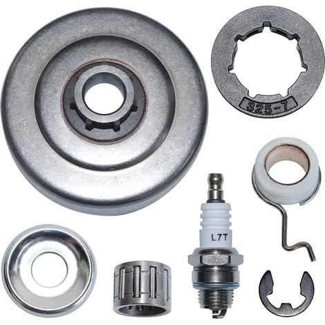 Kit de tambour d'embrayage 325-7 avec pignon, rondelle et clip E pour pièces de rechange tronçonneuse Stihl MS210 MS230 MS250 021 023 025 (1/5)