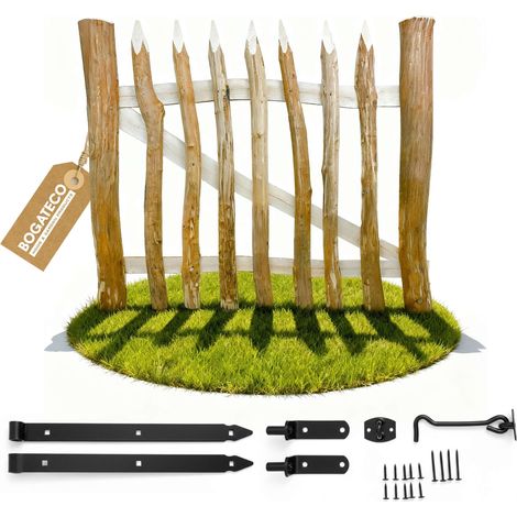 Portillon Bogateco Noisetier 120x100 cm Droite avec Accessoires (1/5)
