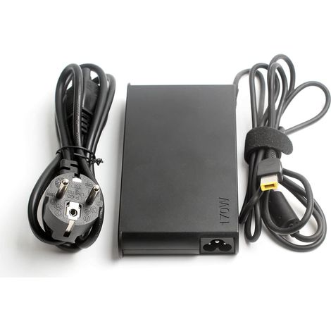 170W Chargeur d'ordinateur Portable pour Lenovo, 20V 8,5A Adaptateur Secteur pour Legion 14 15 17 Y540 Y730 Y740 Y900 Y910 Y920 Y7000 Thinkpad P51 P52 P53 P70 P71 P73 Cordon d'alimentation (1/5)