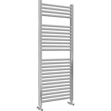 Roma - Chrome Heated Towel Rail - H1230mm x W500mm - Straight (1/2)