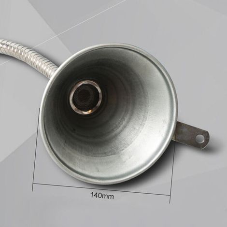 Entonnoir métallique flexible de 63 cm pour ravitaillement d'urgence en voiture et en moto (1/3)