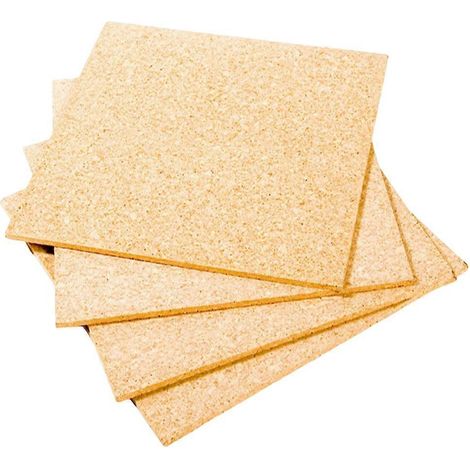 Lot de 4 panneaux carrés en liège sans cadre de 30 cm (11,8 pouces) avec adhésif pour affichage mural (1/5)