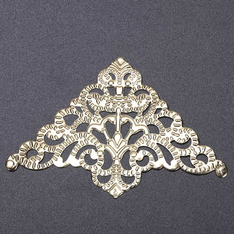 Protection d'angle décorative pour boîte à bijoux style vintage (jaune) (1/5)