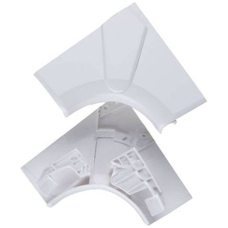 Legrand – Angle intérieur pour goulotte électrique Mosaic 50x80mm – Angle variable 80° à 100° – Installation rapide – 75621 (1/2)
