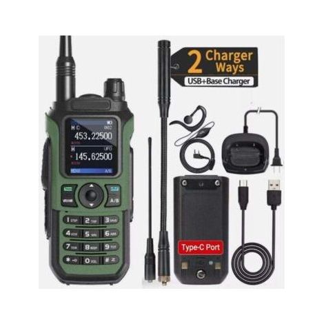Baofeng UV-21 Pro V2 Walkie Talkie - Extended Range - Rechargeable Two-Way Ham Radio - Reliable Communication for Business and Leisure (1/4)