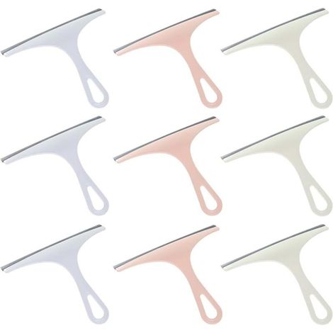 9-teiliges Fensterabzieher-Set, streifenfreier Schaber, farbenfrohes Set zur Reinigung von Spiegeln, Autoscheiben und Badezimmern, schützt Oberflächen ohne Schrubben (1/4)