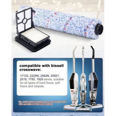 Accessoires Remplacement pour Bissell Crosswave Brosse Rouleau Rouleau de Brosse de Nettoyage 17132 et 2225N S ACCESSOIRES SENSUELS (1/4)