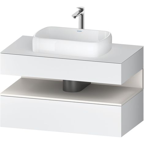 Lavabo consola Collection One de Duravit, 1 extraíble, 1 cajón, (1/2)