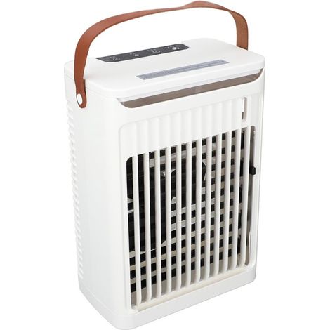 Raffrescatore d'aria portatile，Serbatoio dell'acqua da 680 ml，2 modalità di nebulizzazione e 7 colori LED，Bianco (1/5)