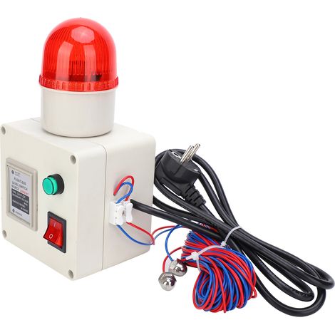 Capteur de niveau de liquide bas avec alarme de manque d'eau (90 dB) et silencieux, prise UE, 220 V CA (1/5)